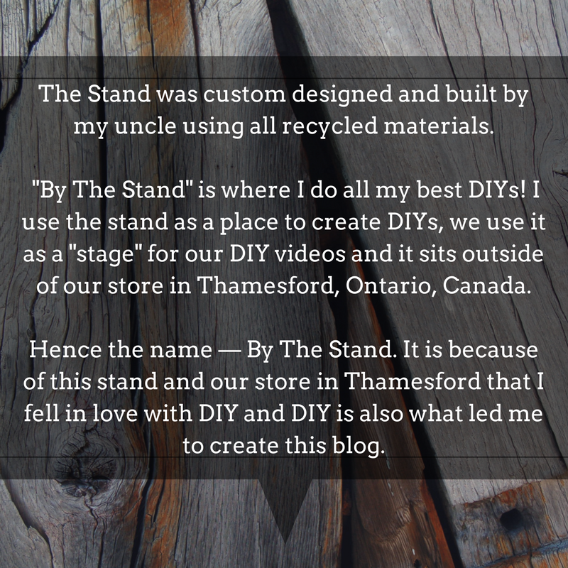The Stand was custom designed and built by my uncle using all recycled materials. -By The Stand- is where I do all my best DIYs! I use the stand as a place to create DIYs, we use it as a -stage- for our DIY video.png
