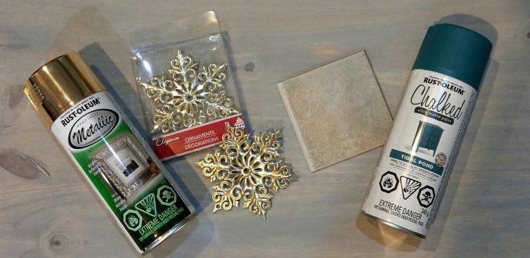 Aged Looking Christmas Coasters