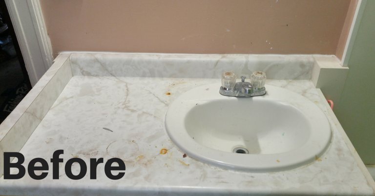 Bathroom Vanity Makeover with EnviroTex Lite