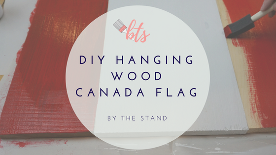 DIY Hanging Wood Canada Flag