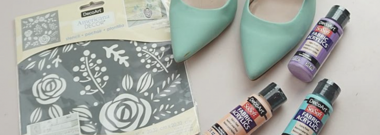 DIY Painted Shoes and Scarf
