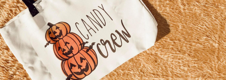 DIY Halloween Totes and Shirts made with Cricut