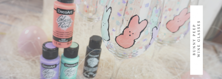 DIY Spring Wine Glasses