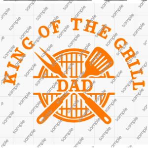svg king of the grill bbq scraper wood bbq tool father's day gift ideas
